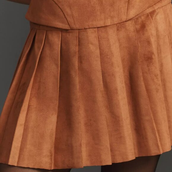 NWT Anthropologie Mare Mare Strapless Corset Pleated Mini Dress - Picture 5 of 11